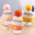 Baby Hat Autumn and Winter Cute Baby Woolen Cap Cartoon Smiley Face Cloth Label Warm Earflaps Cap