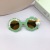 Retro SUNFLOWER Kids Sunglasses Fashion Letters Rainbow Shape Wear UV Protection Kids' Sunglasses Fashion