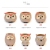 Amazon Sources Succulent Plant Ceramic Owl Pot Small Breathable Ceramic Q Version Cartoon Animal Flower Pot