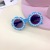 Personality Sunflower Pearl Kids Sunglasses Fashion Trend Boys and Girls Travel Style Wear Sunglasses