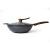 Hz531 Medical Stone 32cm Cyclone Bottom Non-Stick Wok Die Casting Kitchen Frying Pan Multi-Functional Applicable to Gas Stove