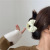 Japanese and Korean Style Bow Claw Clip Milk Coffee Color Retro Barrettes Female Sweet Temperament Updo Shark Clip New Hair Accessories