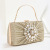 Products in Stock New Cross-Border Foreign Trade Rhinestone Wrist Evening Bag Diamond-Embedded Pleated Shoulder Crossbody Banquet Dinner Bag