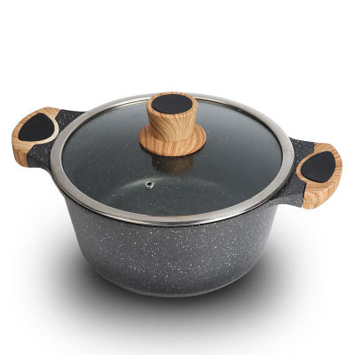 Hz531 Korean Style Medical Stone Non-Stick Pot Deep Soup Pot Stew Pot Thermal Cooker Induction Cooker Open Flame Universal
