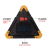 Multi-Function Car with LED Lights Emergency Reflective Triangle Warning Signs Car Three-Legged Parking Warning Rack