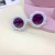 Personality Sunflower Pearl Kids Sunglasses Fashion Trend Boys and Girls Travel Style Wear Sunglasses