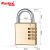 Rarlux 4 Digits password  Luggage Bag Copper tsa Padlock Cod
