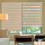 Factory Direct Full Shading Curtain Roller Shutter Louver Curtain Double Roller Blind Day & Night Curtain Curtain Rod