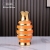 Light Luxury New Chinese Handmade Gold Plated Ceramic Vase Living Room Decorations Home Flower Arrangement Simple Modern Ornaments