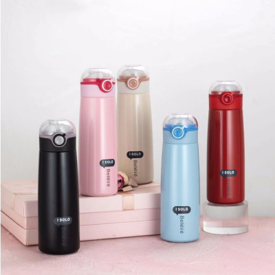 New 304 Stainless Steel Vacuum Thermos Cup Student Bullet Cup Outdoor Portable Water Cup Household Drinking Cups Simple