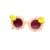 Fashion Small Yellow Duck Kids Sunglasses Cute Baby Flower Sunglasses Boys and Girls Fashion UV Protection Glasses