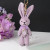New Flash Joint Rivet Rabbit Keychain Bow DIY Digital 5 Pendant Creative Frost Punk Rabbit
