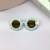 Retro SUNFLOWER Kids Sunglasses Fashion Letters Rainbow Shape Wear UV Protection Kids' Sunglasses Fashion