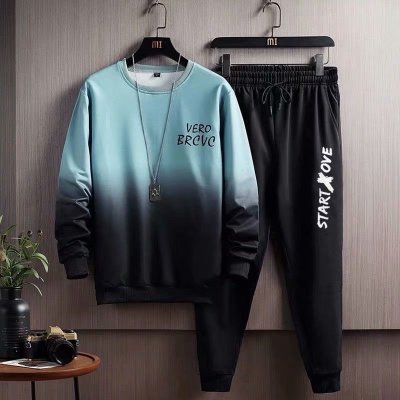 Sports Suit Men's Spring and Autumn Casual Sweatshirt Men's Suit Matching Handsome Fashion Brand Loose Men's Clothes Ruan Handsome