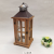 Spot Iron and Wood Combined with Storm Lantern Candlestick Home Wedding Indoor Decoration Decoration Craft