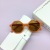 Fashion PC Frame Children's Sunshine Mirrior Bag Cute Concave Shape Fried Street UV Protection Kids' Sunglasses Tide