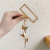 Korean Style Elegant Metal Grip Butterfly Barrettes Female Tassel Pendant Shark Clip Hollow Back Head Hair Accessories Ins