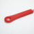 Hz364 Stainless Steel Plastic Red Handle Hot Pot Scooping Hot Pot Scooping Strainer Spoon Filter Oil Grid