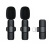 in Stock Wireless Lavalier Microphone Microphone One-to-Two Wireless Microphone Outdoor Live Recording Noise Reduction