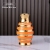 Light Luxury New Chinese Handmade Gold Plated Ceramic Vase Living Room Decorations Home Flower Arrangement Simple Modern Ornaments