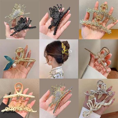 Hot Selling Hot Metal Grip Large Shark Clip Hair Accessories New Hairpin Korean Back Head Updo Hair Accessories Wholesale