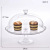 New High Bottom Bread Plate Transparent Plastic round Food Grade Dust Cover with Lid Bread Plate Display Cake Plate