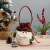Christmas Decoration Apple Bag Foreign Trade Christmas Candy Gift Bag Snowman Elk Drawstring Bundle Handbag Wholesale