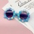 Fashion Travel Star Letters round Frame Kids Sunglasses Retro Boy Girl Baby Sunglasses Trend Sunglasses