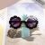 New Fashion Children's Sticky Pearl Flower Letter Sunglasses Sunflower Special Decoration Glasses Mixed