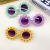 New Little Daisy Children's Cute Sunglasses UV400 Small Flower Travel Street Shot Sunglasses Photo Fashion Glasses Flower