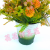 Artificial/Fake Flower Bonsai Plastic Woven Pots Green Plant Ball Flower Ornaments Decorations