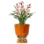 Light luxury gold outline ceramics flower pot Nordic modern home creative ins bouquet pot large wholesale