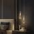 Nordic Bedroom Bedside Chandelier Creative Restaurant Bar Water Drop Small Droplight Simple and Light Luxury Crystal Stair Long Chandelier