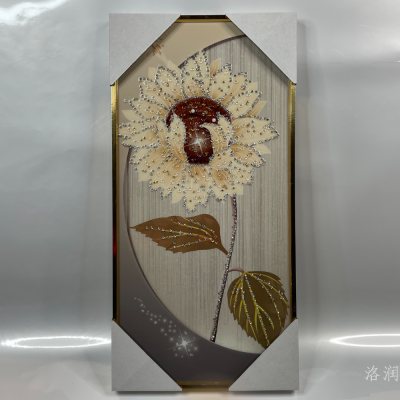 K Diamond-Embedded Painting Diamond Studded by Hand Crystal Porcelain Painting Crystal Porcelain Decorative Painting Diamond-Embedded Decorative Calligraphy and Painting Crystal Porcelain Decorative Calligraphy and Painting Crystal Porcelain