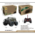 Factory Direct Sales Cross-Border Wholesale 1:16 Four-Way Remote Control Car Simulation Bull Wheel Military Car with Light Package Electric Remote Control Car