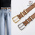 Belt Ladies Decoration Versatile Fashion Jeans First Layer Cowhide Retro Casual Belt New Waist Belt Thin
