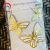 Internet Sensation Cake Decorative Pearl Butterfly Ornaments Plug-in Components Birthday Party Dessert Bar 3D Simulation Butterfly Decoration Wholesale