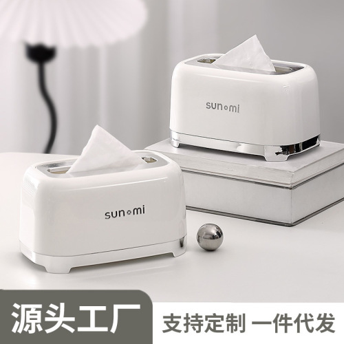 Time Tissue Box Living Room Desktop Paper Extraction Box Household Bathroom Car Kitchen Storage Tissue Box Wholesale