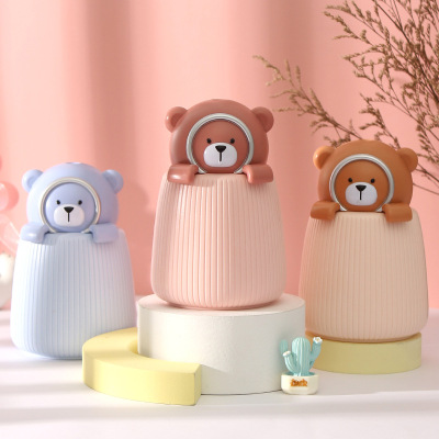 New Cute Pet Leaning Bear Humidifier USB Portable Vehicle-Mounted Humidifier Home Office Moisturizing Spray Humidifier