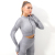 European and American New Fall/Winter Yoga Wear Sports Jacket Running Stretch Tight Long-Sleeve Zipper Yoga Workout Clothes Top