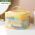 Pu Transparent Colorful Square Bag Ins Cosmetic Bag Women's Portable Large Capacity Travel Skincare Wash Bag Bottles