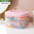 Pu Transparent Colorful Square Bag Ins Cosmetic Bag Women's Portable Large Capacity Travel Skincare Wash Bag Bottles