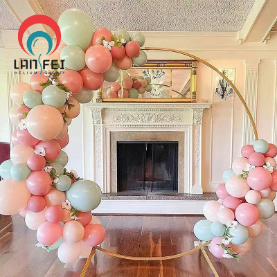 New Wedding Props Wrought Iron Ring Wedding Background round Arch Party Decoration round Iron Frame Balloon Single Pole Arch