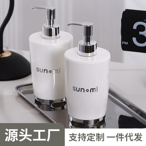 hotel shampoo shower gel bottled press type large capacity bathroom bottle storage lotion hand sanitizer bottle