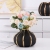 Nordic Style Black Gold Outline Ceramics Vase Home Ornament and Decoration Flower Vase Phalaenopsis Flower Pot