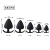 Back Butt Plug Five-Piece Set for Men and Women Ziwei Toy Couple Happy Device Adult Sex Product Wholesale One Piece