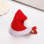 Christmas Holiday Cute Hat Barrettes Headwear Gift Creative Little Red Riding Hood Small Curved Hat Christmas Barrettes