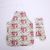 Household Multi-Printed Canvas Cotton and Linen Anti-Hot Gloves Apron Mat Three-Piece Set Safety Insulation Protective Suit