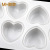 8-Piece Heart-Shaped Edible Silicon Cold Process Soap Mold Chocolate Baking Mold Mousse Cake Mold
