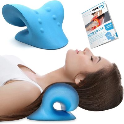 Factory Direct Sales Cervical Pillow Reverse Bow Type C Massage Pillow Cross-Border Amazon Hot Spot Support One Piece Dropshipping